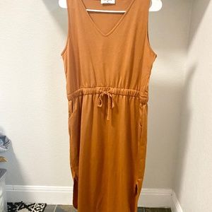 Tie Waist Midi Dress